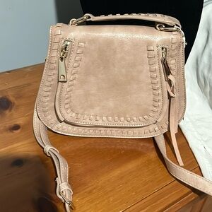 Beige small purse- Vegan material- new
